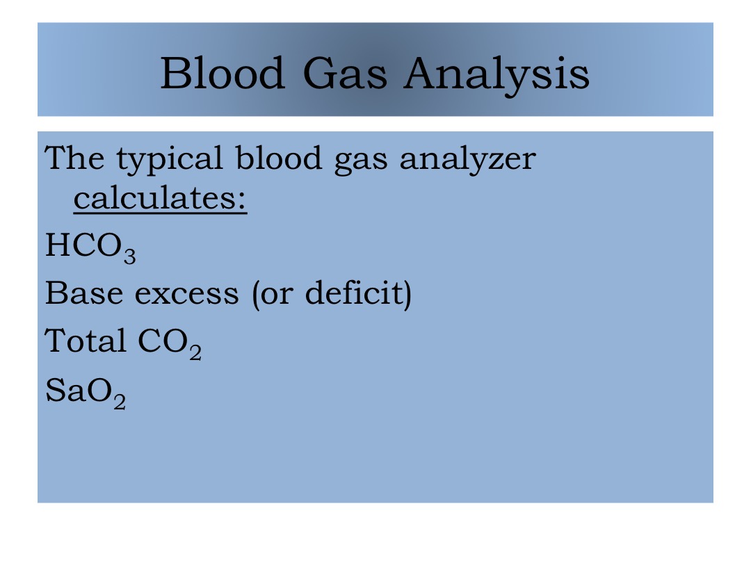 Blood Gas Analysis 2 slide image #2