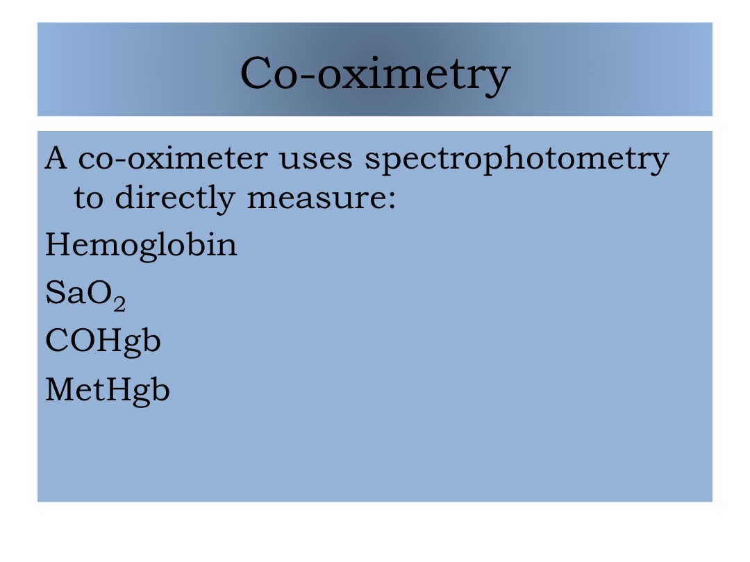 co-oximetry slide image